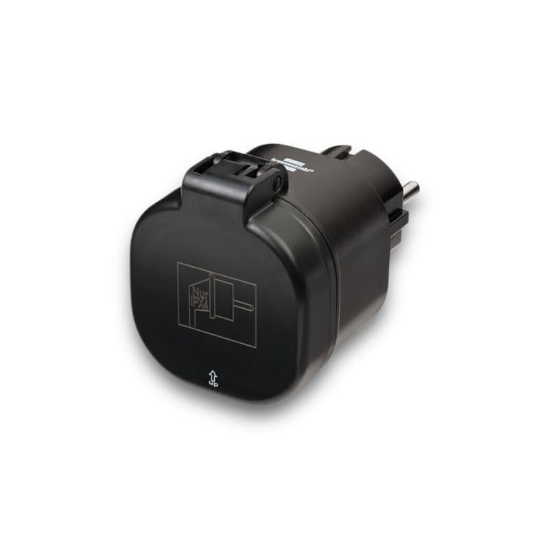 Schwarzes USB Wandladegerät für BRENNENSTUHL Connect WIFI Outdoor WLAN-Steckdose