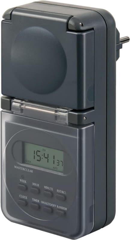 Digitaler Außenbereich Timer mit Kindersicherung für Brennenstuhl Zeitschaltuhr