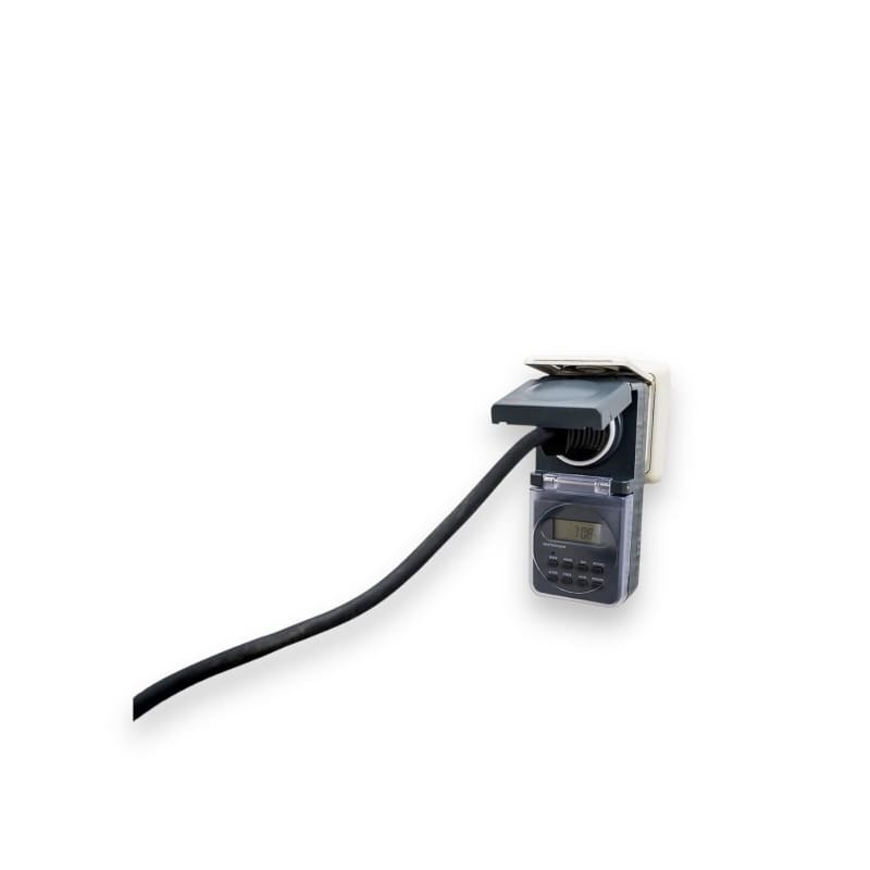 Outdoor Digitale Zeitschaltuhr mit Kabel, IP44 Schutz, kindersicher, Brennenstuhl