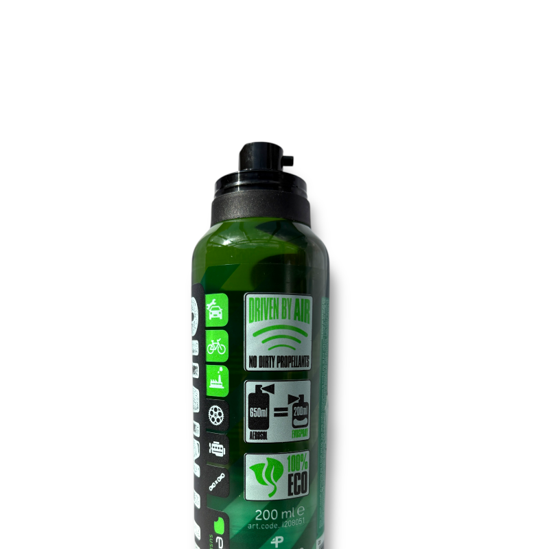 Grüne Sprayflasche für Fahrrad, E-Bike und Motorrad Kettenspray 200ml biologisch abbaubar