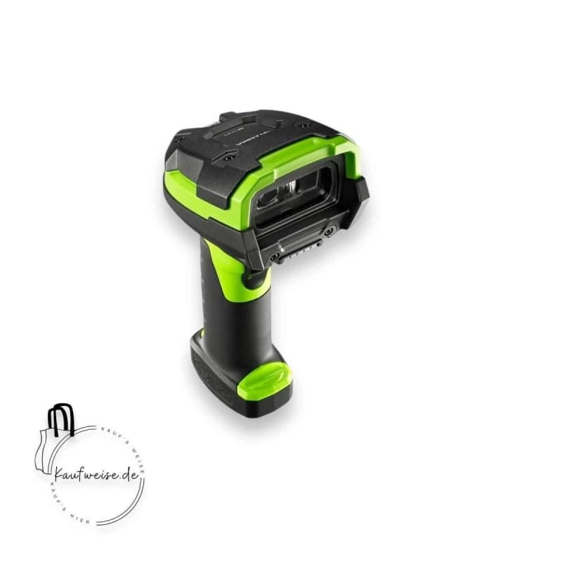 Schwarzer und grüner Barcode-Scanner Zebra DS3678 Bluetooth für Lager und Produktion