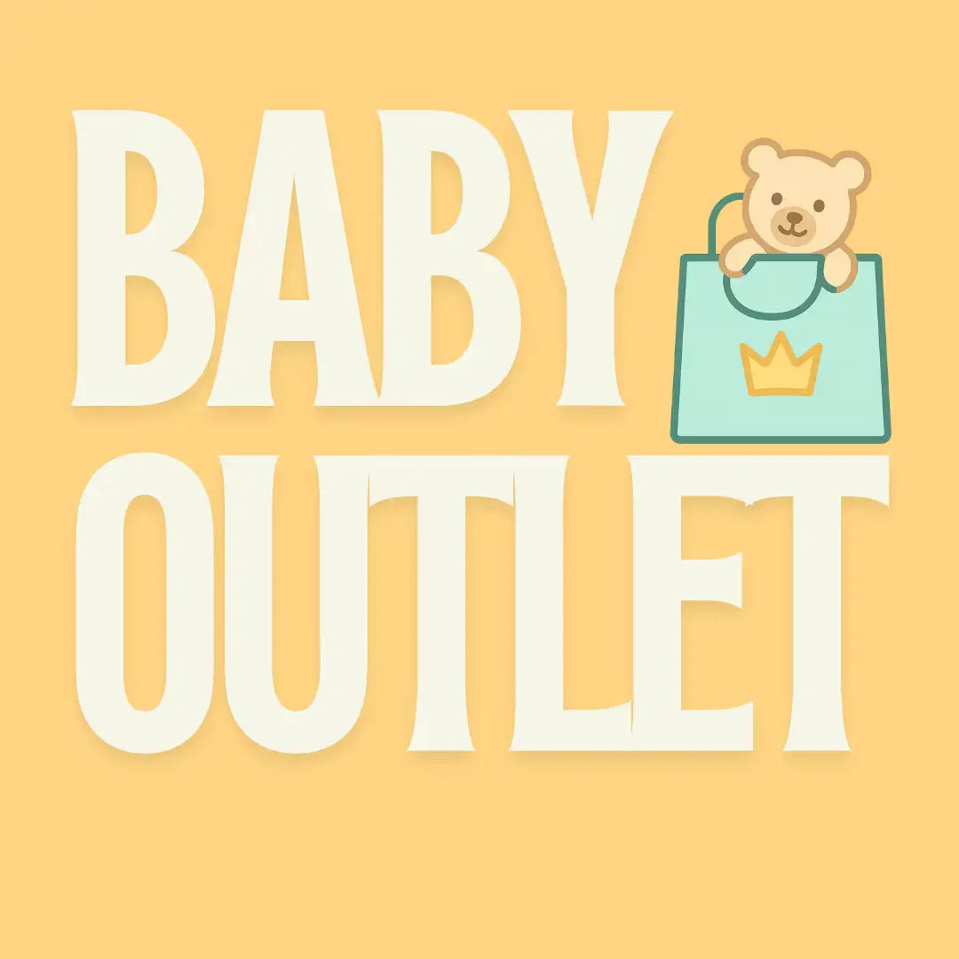 Baby Outlet von Kaufweise mit einem Teddybären in einer Einkaufstasche, Symbol für günstige Marken-Deals.