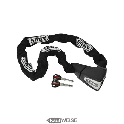 Schwarzes Kettenschloss mit zwei Schlüsseln ABUS Ionus 8900 110cm ART2-zertifiziert