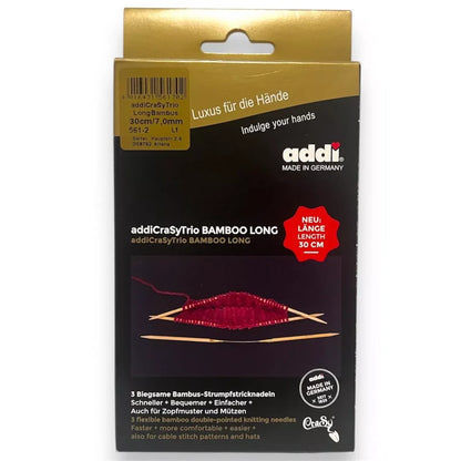 AddiCrasyTrio Bamboo Rundstricknadeln im neuen Verpackung 4-8mm Socken Stricken