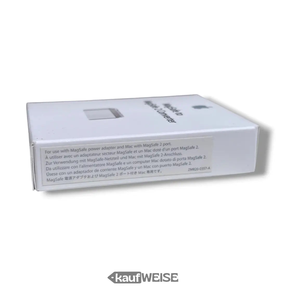 Weiße rechteckige Box für MagSafe zu MagSafe 2 Konverter, Original Apple Adapter