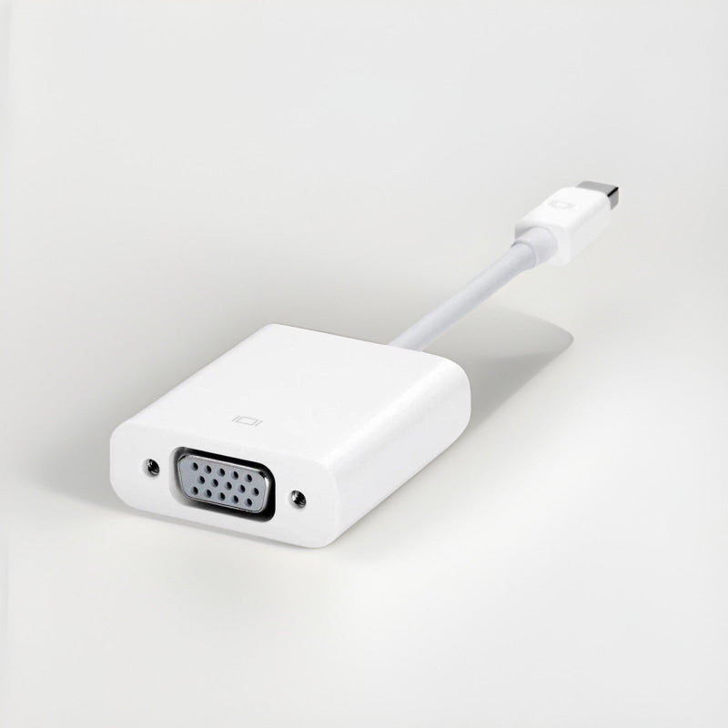 Weißer USB-C auf VGA Adapter für Display-Verbindung, passend für Apple Mini DisplayPort A1307