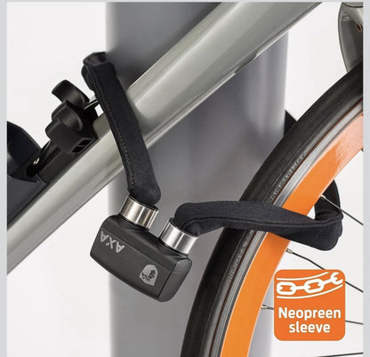 Schwarzes Fahrradschloss mit Neoprenschlauch für das AXA Faltschloss Foldable 1000