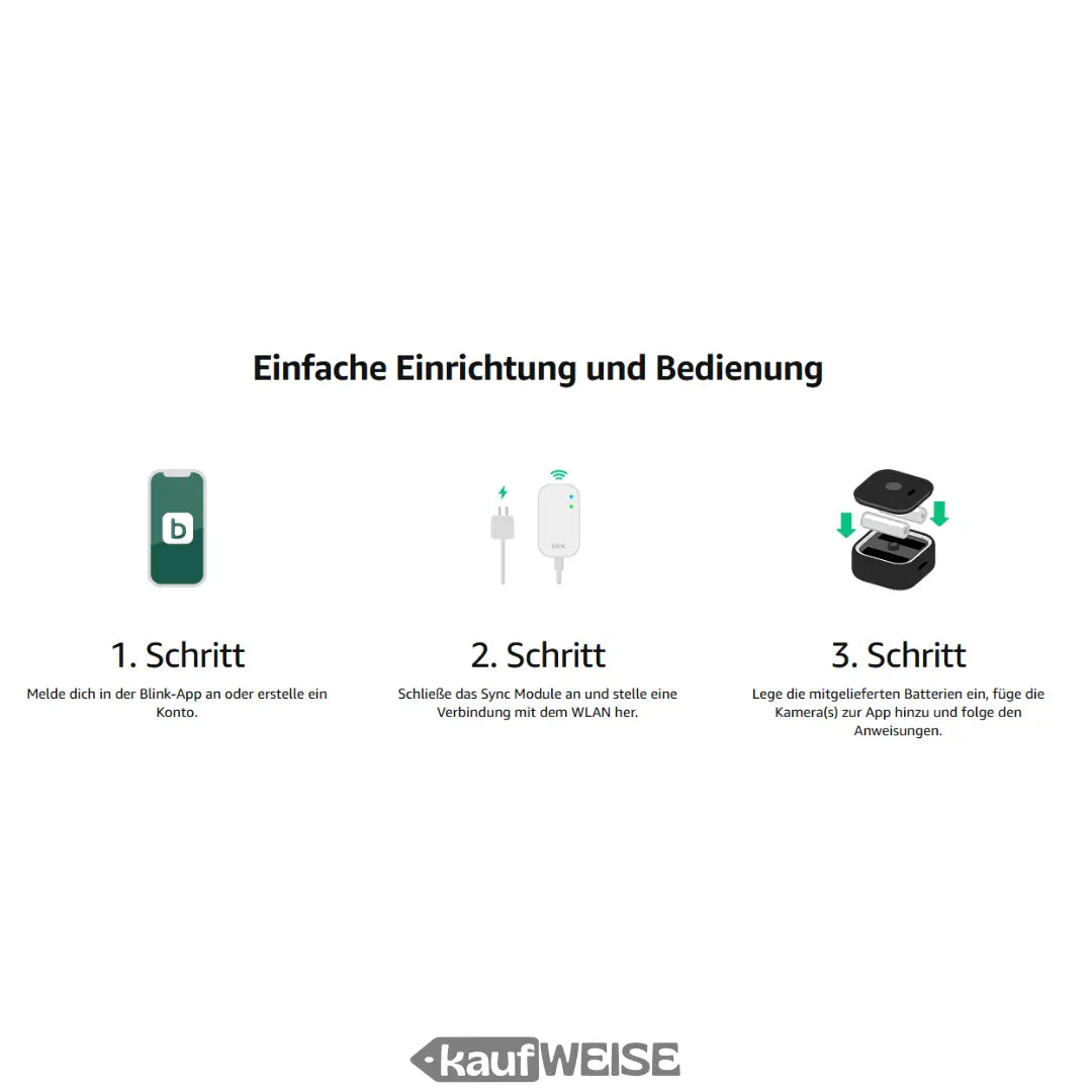Schritt-für-Schritt Anleitung für dein Blink Outdoor 4 Überwachungskamera Set