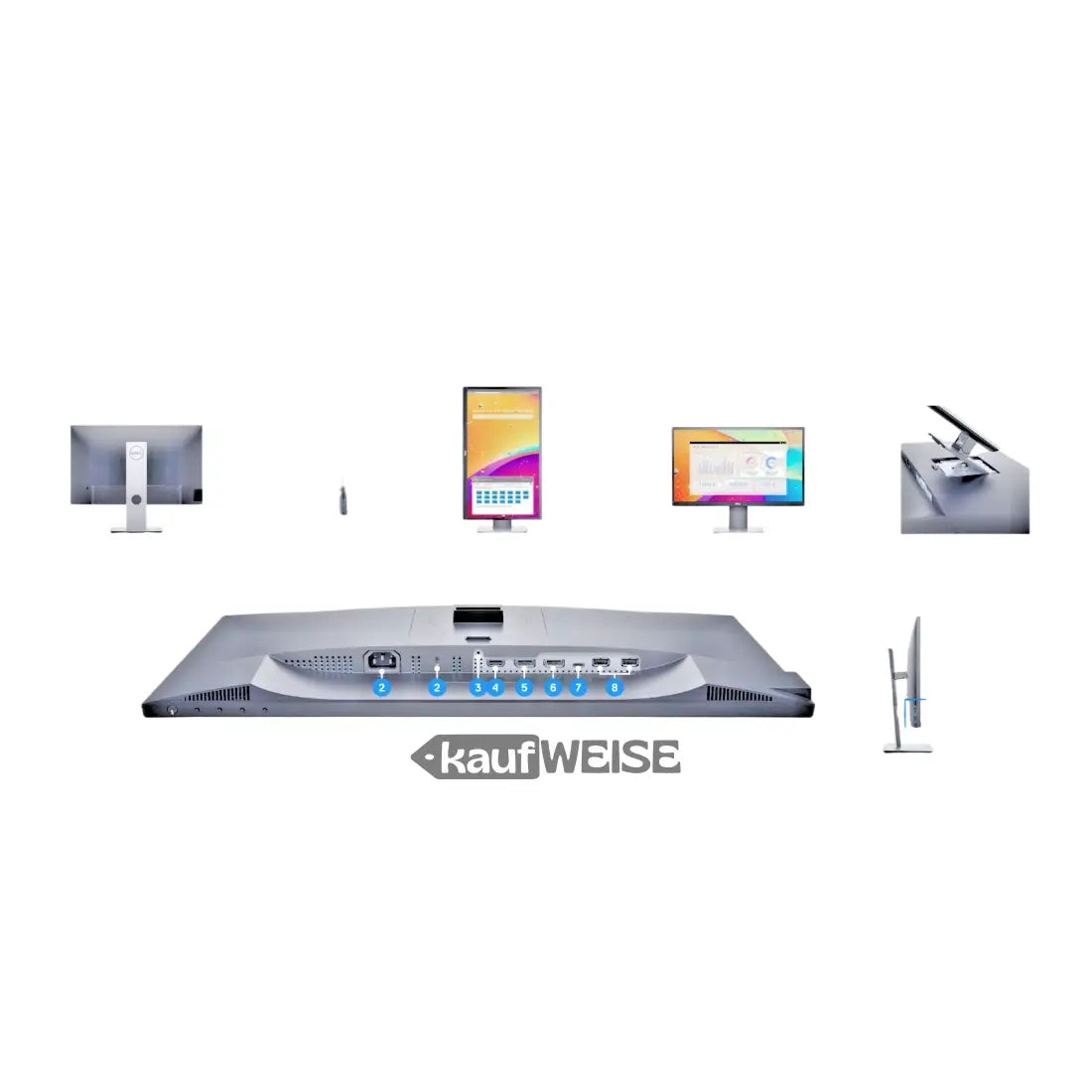 Dell P2421DC 24’’ QHD Monitor mit USB-C 65W und HDMI, IPS, höhenverstellbar