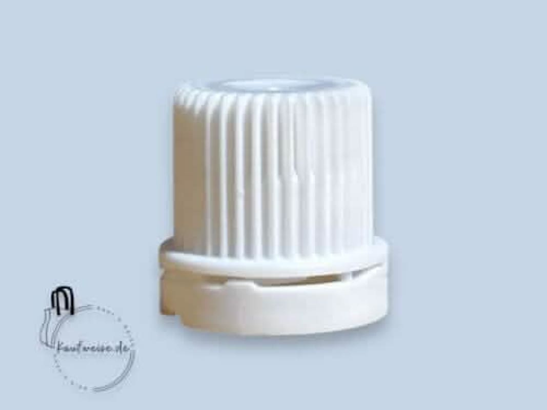 Weiße ribbed Flaschenverschluss für 20 Stück mit kostenloser Versand