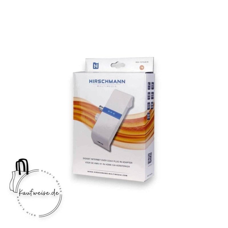 Hirschmann Coax Plug Adapter in Verpackung für Hirschmann INCA 1G Plug Ethernetadapter