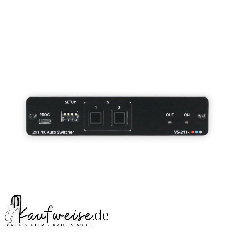 Black 2x1 4K HDMI Auto-Switcher mit 2 Eingängen und 1 Ausgang für Kramer VS-211X
