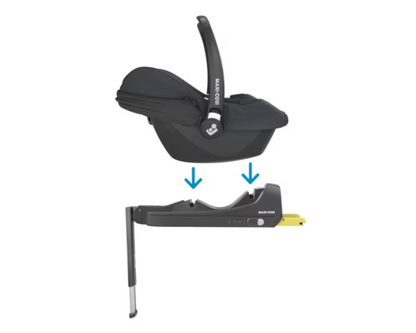 Infantensitz und Basis für sichere ISOFIX Installation bei Maxi-Cosi CabrioFix