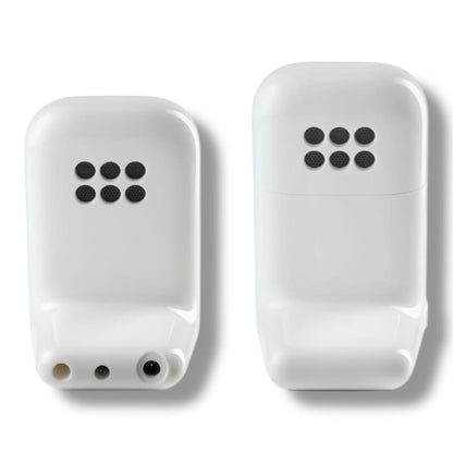 Weiße rechteckige Motorola PIP11 Babyphone-Geräte mit Display und Funktionen