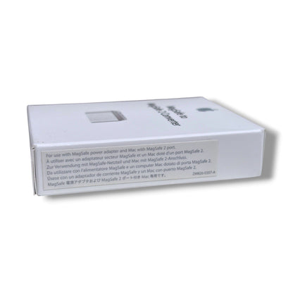 Weiße rechteckige Box für MagSafe zu MagSafe 2 Konverter, Original Apple Adapter