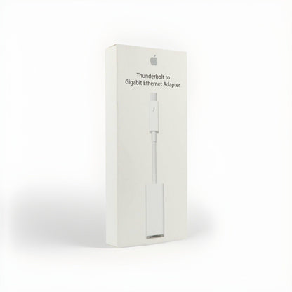 Weißer Apple Thunderbolt zu Gigabit Ethernet Adapter in Originalverpackung