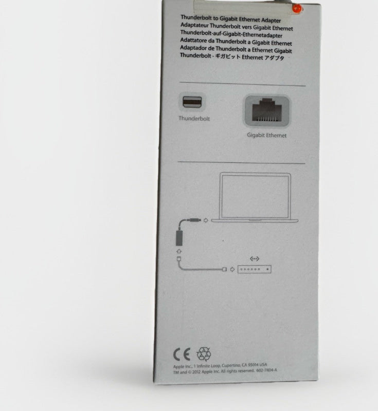 Weiße Box für Original Apple Thunderbolt auf Gigabit Ethernet Adapter für MacBook