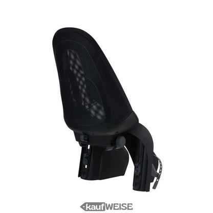 Schwarzer Mesh-Ergonomie-Bürostuhl Rückenlehne mit verstellbarer Lendenstütze